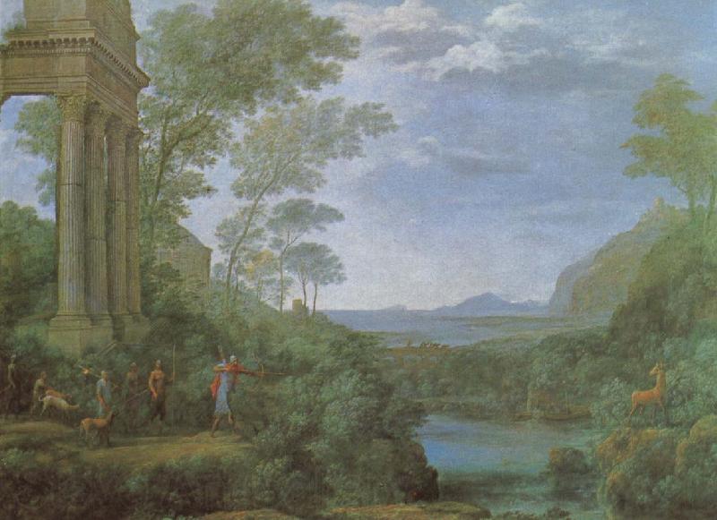 Claude Lorrain Ascanius shooting the stag of sylvia France oil painting art